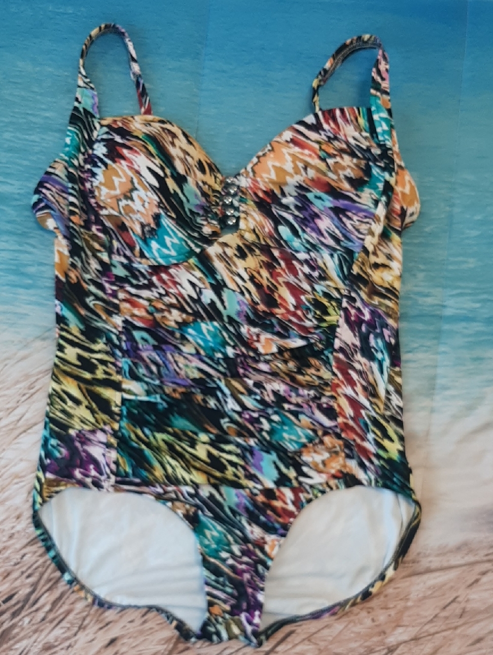 croft & barrow Size 20 One Piece Swimsuit Beach Swim